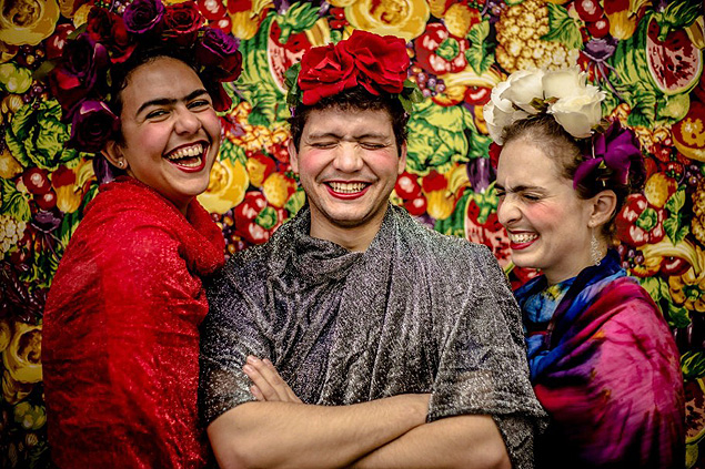 Algunos de los participantes de la exposicin "Todos pueden ser Frida"