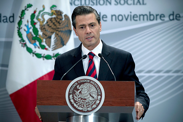 Enrique Pea Nieto, em discurso na Cidade do Mxico; segundo ele, seu patrimnio  de R$ 8,6 milhes