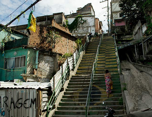 Morro da Providncia, centro do Rio de Janeiro; ao da polcia no local matou o adolescente Eduardo Felipe Santos Victor 
