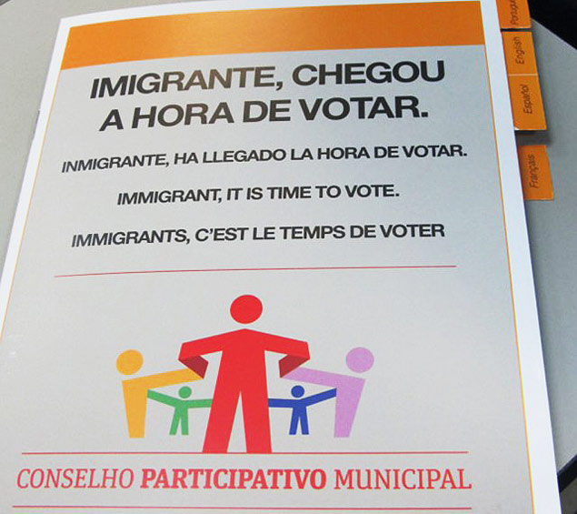 Informacin destinada a instruir a inmigrantes sobre la eleccin para los Consejos de 2014 