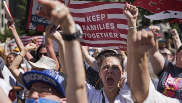 Cientos de marchas en todo Estados Unidos protestaron contra la política de separación familiar de Donald Trump en junio