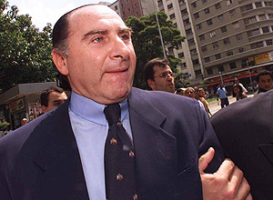 Empresário Ricardo Mansur deixa fórum após depoimento, em São Paulo