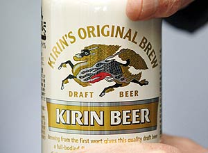 Lata da cerveja japonesa Kirin