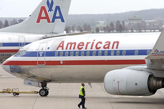 Avio da American Airlines em Washington; companhia ir compartilhar voos com a TAM