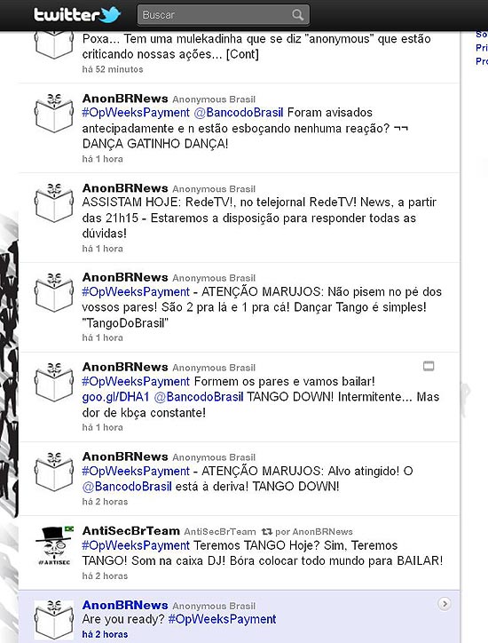 Reprodução do Twitter Anonymous Brasil