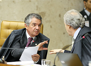 Marco Aurélio Mello durante sessão do Supremo