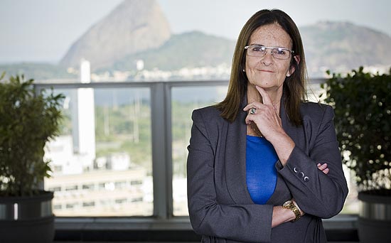 A presidente da Petrobras, Maria das Graas Foster,  uma das poucas mulheres no comando