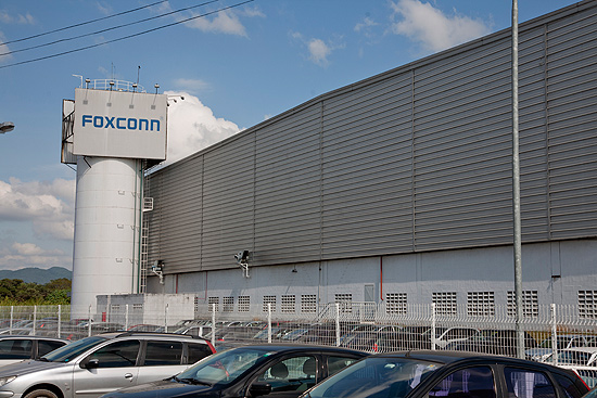 Fachada da fábrica da Foxconn em Judiaí; empresa chinesa tem enfrentado diferenças trabalhistas no Brasil