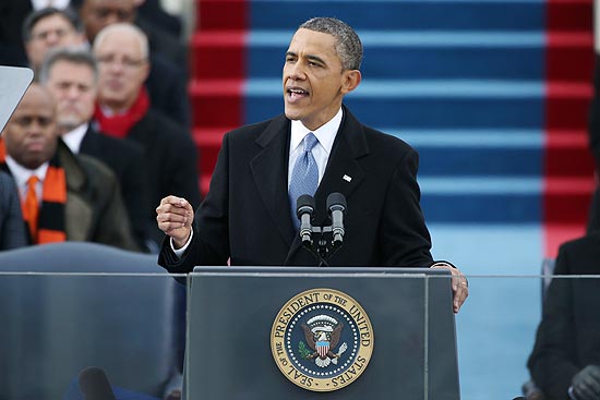 Barack Obama toma posse em Washington; estatstico Nate SIlver previu os resultados de todos os Estados da eleio americana