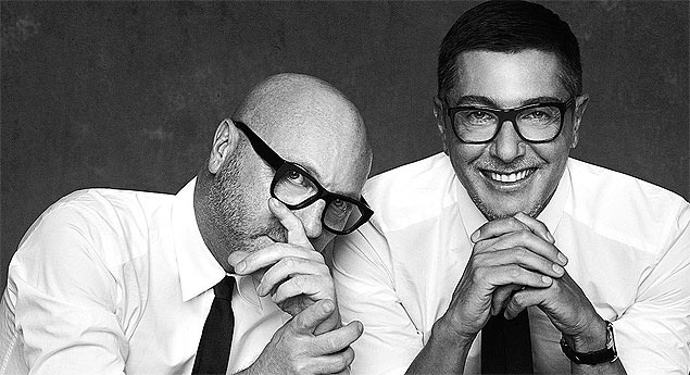 Os estilistas italianos Domenico Dolce & Stefano Gabbana, que abriram em SP sua primeira loja prpria na Amrica Latina