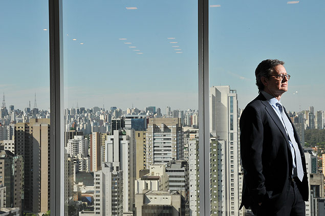 O economista Paulo Leme na sede do Goldman Sachs, em São Paulo 