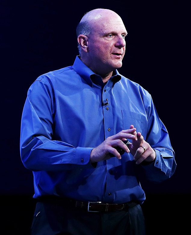 CEO da Microsoft, Steve Ballmer, durante encontro em So Francisco; executivo anunciou que vai se aposentar