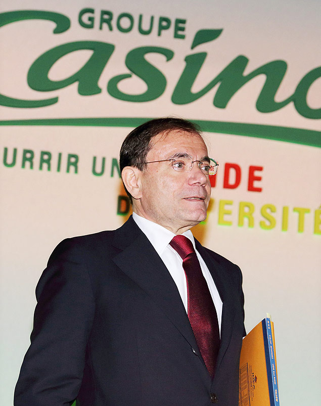 O presidente mundial do Casino, Jean-Charles Naouri, que assume a presidncia do conselho do grupo Po de Acar
