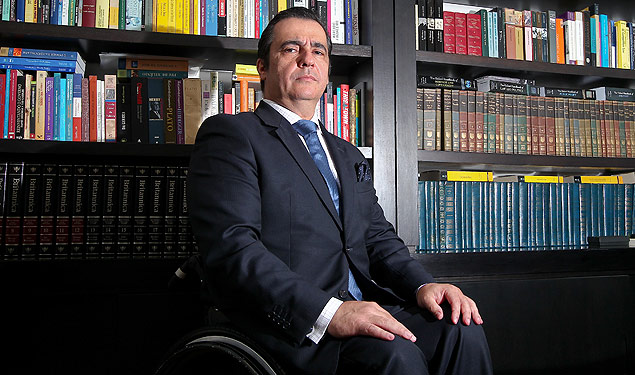 O advogado Caio Leonardo em seu escritrio em Braslia