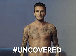 Vdeo estimula espectador a voltar por um Beckham "coberto" ou "descoberto"