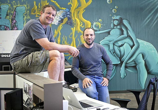 Brian Acton e Jan Koum, cofundadores do WhatsApp
