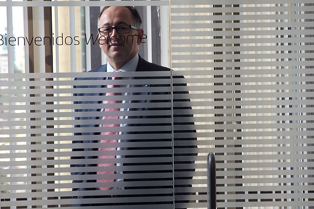 O presidente mundial da Iberia, Luis Gallego, no escritório da empresa em São Paulo 