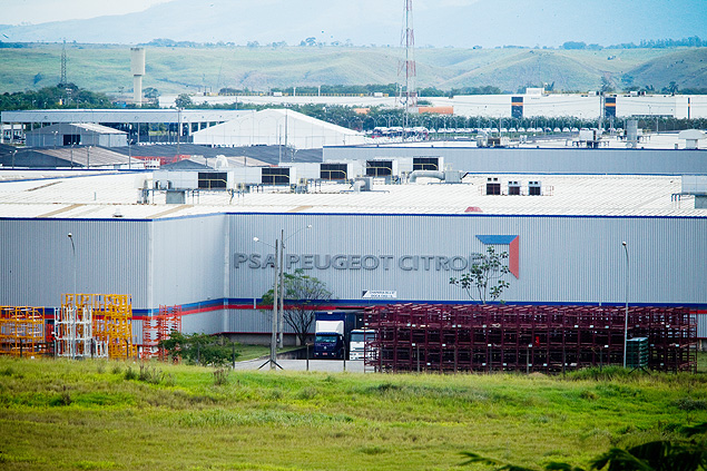 Fachada da fabrica da Peugeot Citroen, em Porto Real, no Centro-Sul Fluminense do Rio de Janeiro