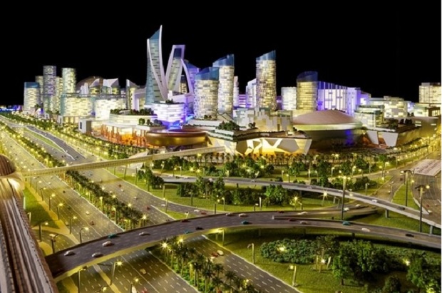 O "Shopping do Mundo", que ficar na Sheikh Zayed Road, em Dubai, ter um parque interno e ser coberto por uma redoma de vidro 