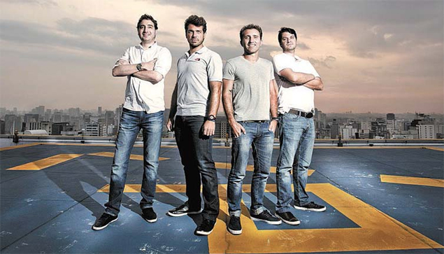 Marcelo Bertoli, Rodolfo Carvalho, Fernando Barros e Fabio Borges, da DreamPass