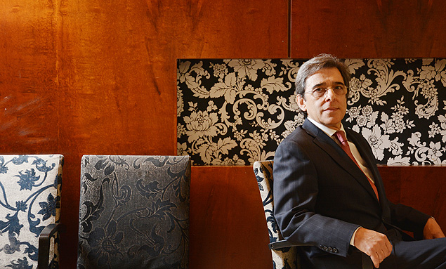 O ministro do Desenvolvimento, Mauro Borges, durante entrevista em So Paulo