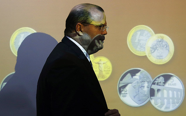 O presidente do Banco Central, Alexandre Tombini, no lanamento de moedas comemorativas da Olimpada de 2016