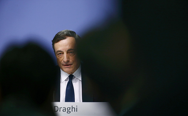 Presidente do BCE, Mario Draghi: BC europeu manteve taxa de juros em mnimas recordes