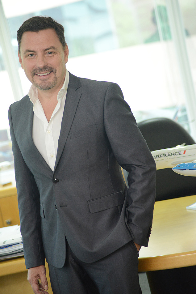 Hugues Heddebault, que  diretor da Air France no Brasil