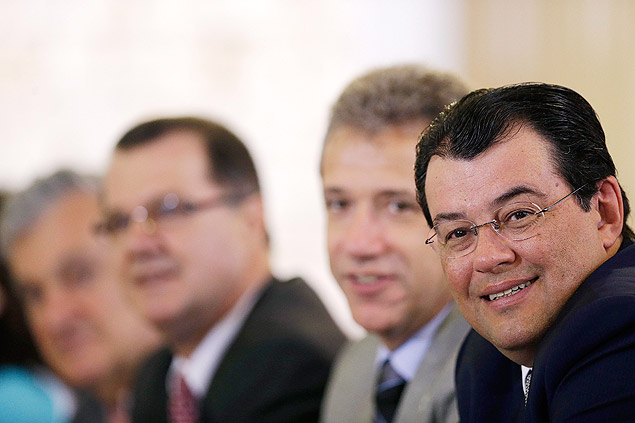 Eduardo Braga, ministro de Minas e Energia, durante a reunio ministerial na tera (27), em Braslia