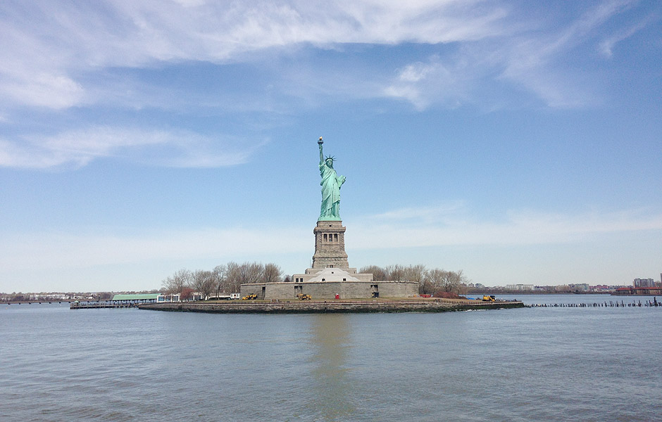A esttua da Liberdade, em Nova York