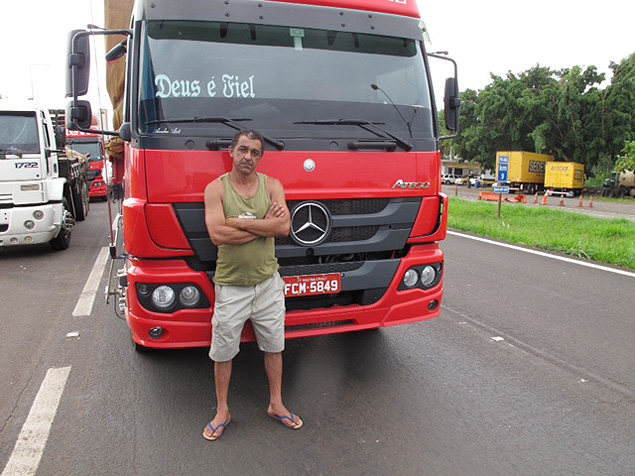Rogrio Donizete de Paula, 43, caminhoneiro h 20 anos