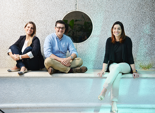 Vicente Rezende, diretor de marketing da Cnova, com as gerentes Juliana Piccolotto (esquerda) e Fabianne Chuster: nova unidade de negcios para atrair anunciantes
