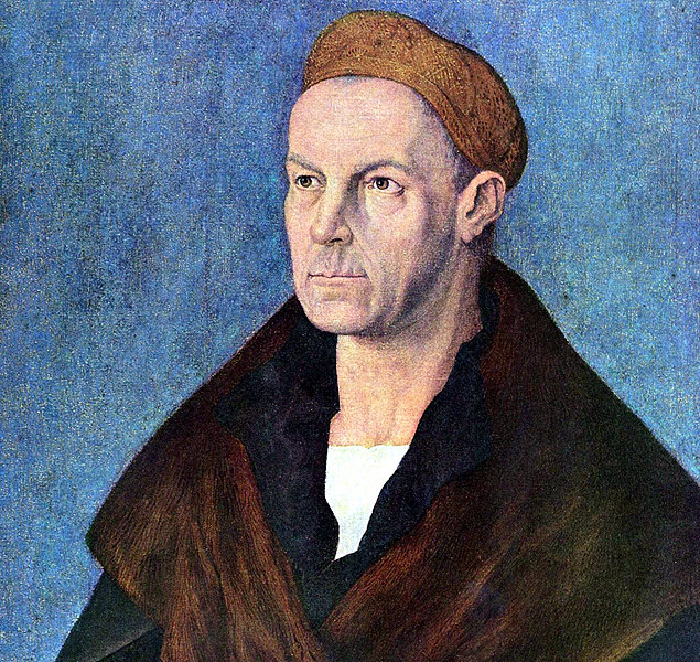 Retrato do banqueiro Jacob Fugger. feito pelo pintor alemo Albrecht Durer