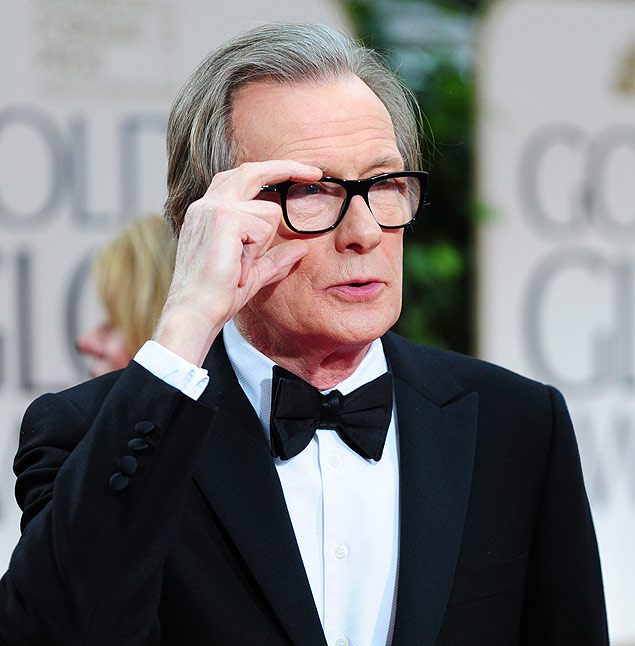 ORG XMIT: MA066 Nominee for Best Performance by an Actor in a Mini-series or Motion Picture Made for Television Bill Nighy poses on the red carpet for the 69th annual Golden Globe Awards at the Beverly Hilton Hotel in Beverly Hills, California, January 15, 2012. AFP PHOTO / Frederic J. BROWN