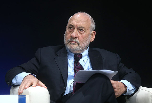 O economista Joseph Stiglitz em seminrio do FMI em Lima, neste ano