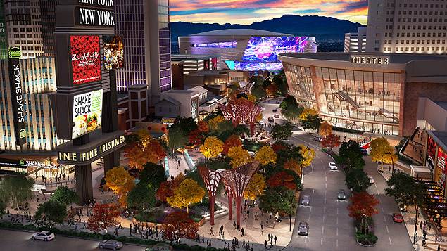 Projeto The Park, da MGM Resorts International, na cidade de Las Vegas, nos Estados Unidos