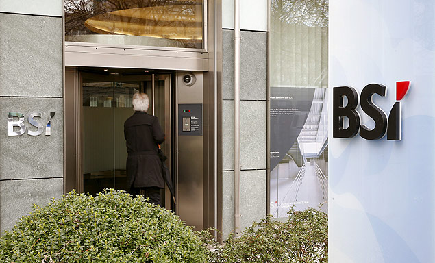 Agncia do banco BSI em Zurique, na Sua
