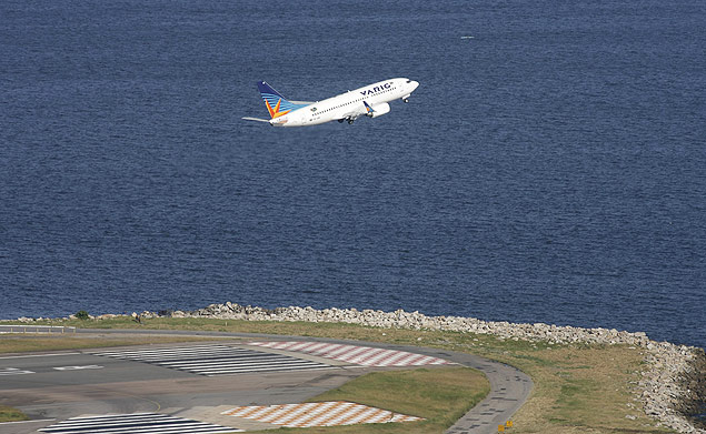 Avio da Varig em operao no aeroporto Santos Dumont, no Rio de Janeiro, em 2009 