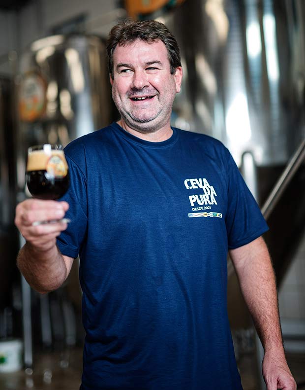 Alexandre Moraes, 46, fundador da cervejaria Cevada Pura
