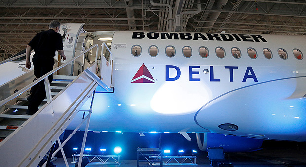 Bombardier mira China aps acordo de venda de avies  Delta Air Lines