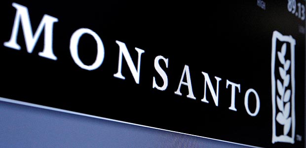 Monsanto is displayed on a screen where the stock is traded on the floor of the New York Stock Exchange (NYSE) in New York City, U.S., May 9, 2016. REUTERS/Brendan McDermid ORG XMIT: NYK509
