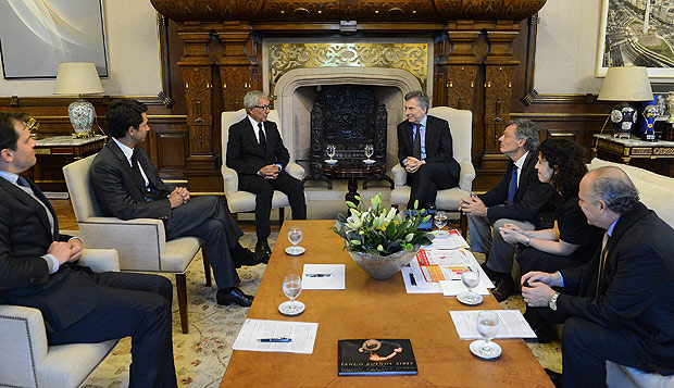 O empresrio Abilio Diniz se rene com o presidente da Argentina, Mauricio Macri, em Buenos Aires; o presidente do conselho de administrao da BRF anunciou investimentos na argentina