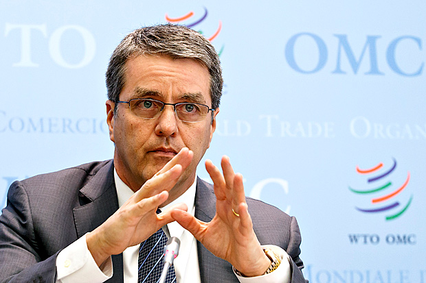 Diretor-geral da OMC, Roberto Azevêdo, diz que abandonar área multilateral é 'equívoco enorme