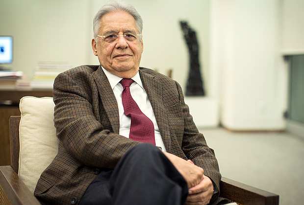 O ex-presidente Fernando Henrique Cardoso, no Instituto FHC, em So Paulo