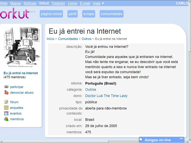 Comunidade do Orkut, do Google