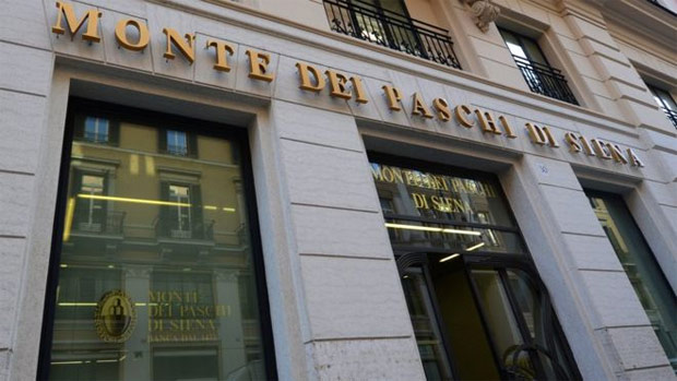 Banco Monte dei Paschi di Siena em Roma; aes do banco tiveram queda de 75% neste ano