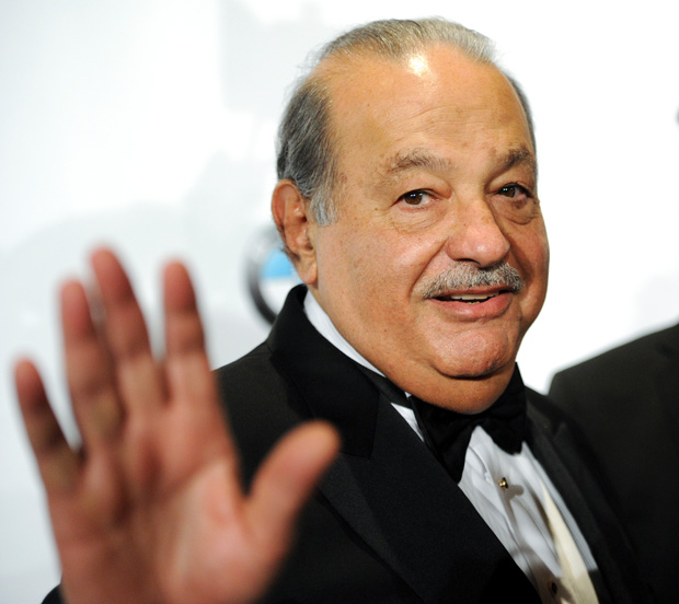 Bilionrio mexicano Carlos Slim em evento em Nova York