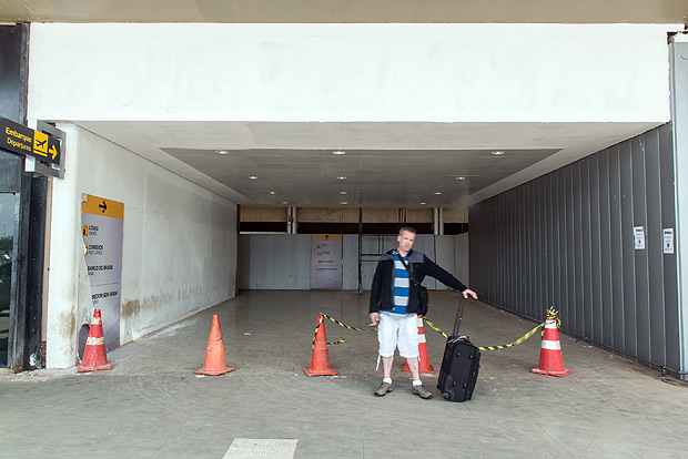 Obras no Aeroporto de Confins, em Minas Gerais, em 2014