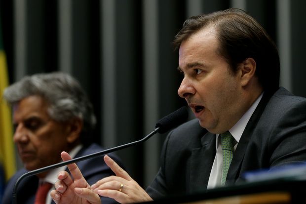 O presidente da Cmara dos Deputados, Rodrigo Maia