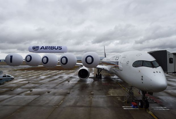 Airbus quer superar a rival Boeing em termos de entregas anuais de aeronaves em 2020